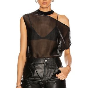 RtA sheer black top. Size Small.